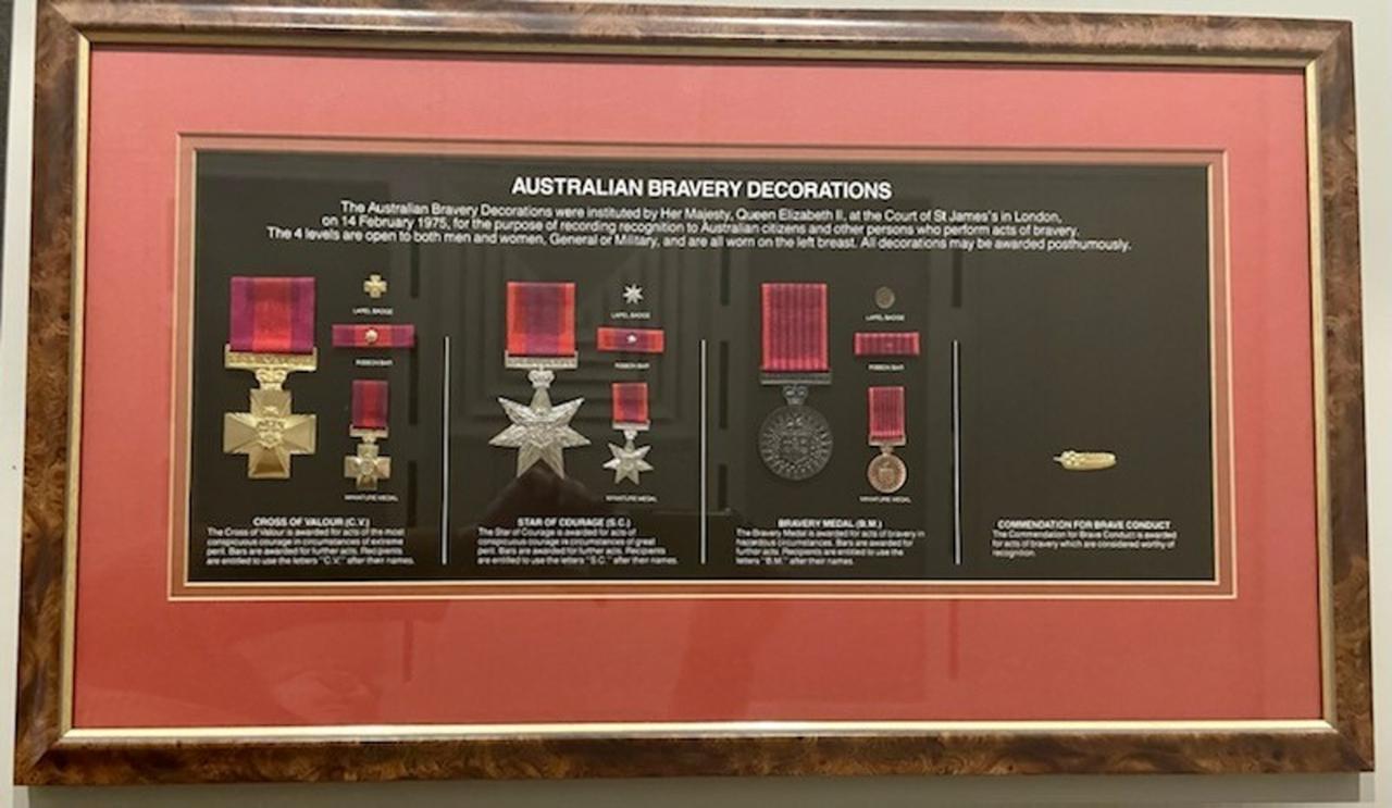 Framed Australian Bravery Decorations | Powered by Givergy